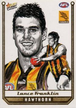 2007 Select AFL Champions Signature Series - Sketches #SK16 Lance Franklin Front